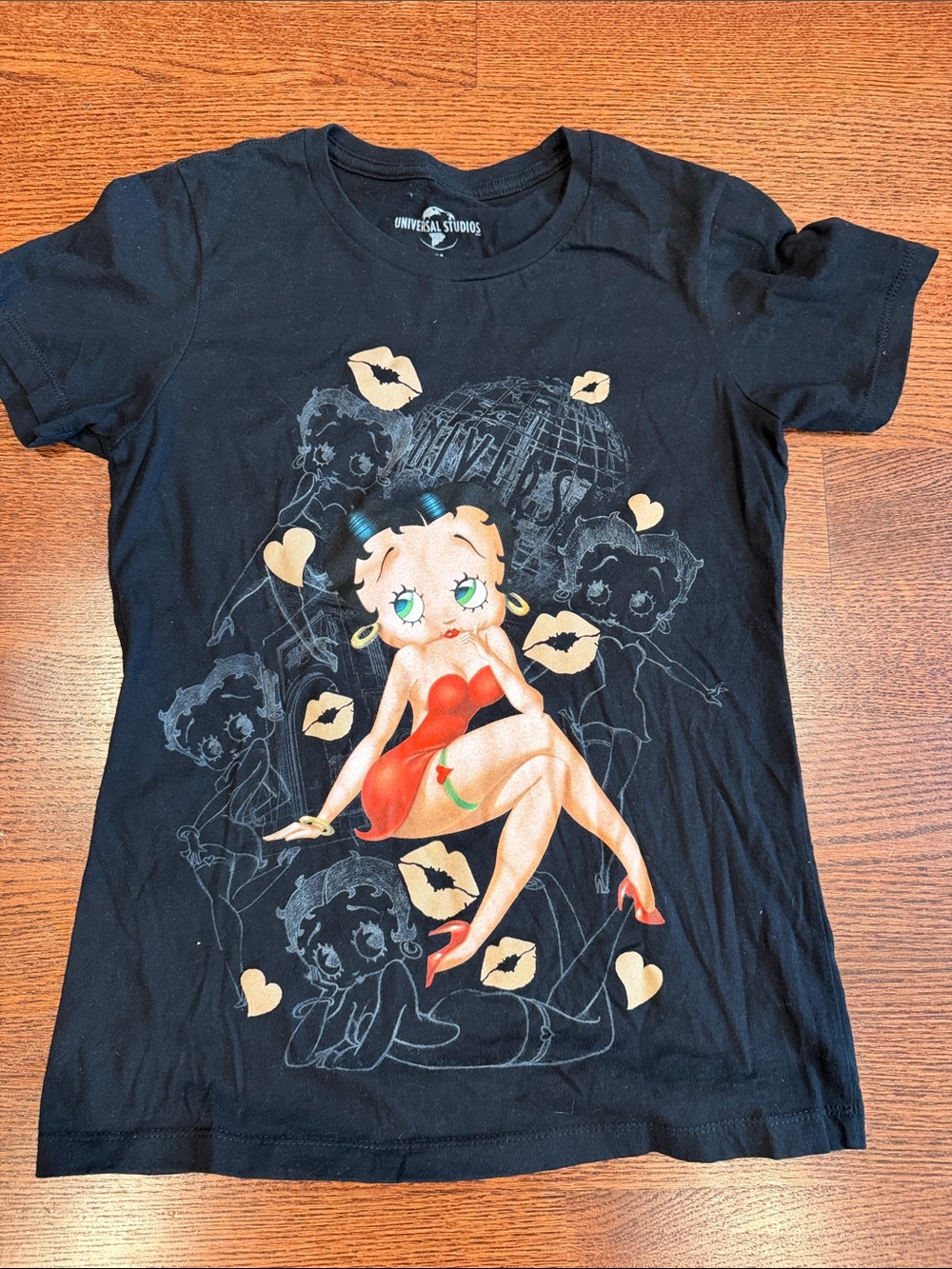 Universal Black Betty Boop Red Dress Graphic